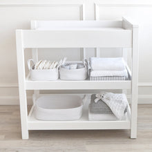Load image into Gallery viewer, Small White Hamper Basket