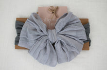 Load image into Gallery viewer, Grey Ruffle Baby Headband