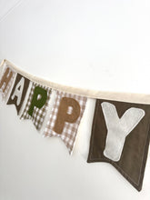 Load image into Gallery viewer, 'Happy Easter' Flag Bunting - Olive/Neutral