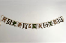Load image into Gallery viewer, 'Happy Easter' Flag Bunting - Olive/Neutral