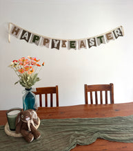 Load image into Gallery viewer, 'Happy Easter' Flag Bunting - Olive/Neutral
