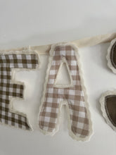 Load image into Gallery viewer, 'Happy Easter' Letter Bunting - Olive/Neutral