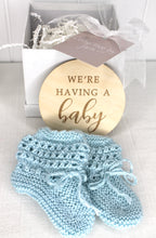 Load image into Gallery viewer, Blue Baby Announcement Box