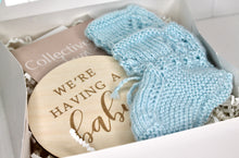 Load image into Gallery viewer, Blue Baby Announcement Box