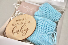 Load image into Gallery viewer, Blue Baby Announcement Box