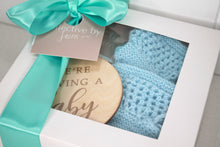 Load image into Gallery viewer, Blue Baby Announcement Box