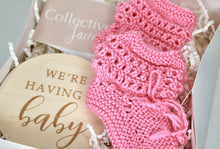 Load image into Gallery viewer, Pink Baby Announcement Box