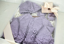 Load image into Gallery viewer, 0-3 Month Penelope Handknitted Set