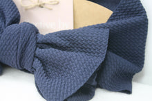 Load image into Gallery viewer, Navy Cindy Baby Headband