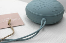 Load image into Gallery viewer, Dusty Blue Zipper Silicone Dummy Holder