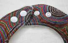 Load image into Gallery viewer, Water Dreaming Warlu Brown Bib