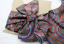 Load image into Gallery viewer, Water Dreaming Warlu Brown Headband &amp; Bib Set