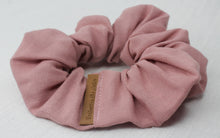 Load image into Gallery viewer, Large Dusty Pink Linen Scrunchie