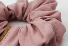 Load image into Gallery viewer, Large Dusty Pink Linen Scrunchie