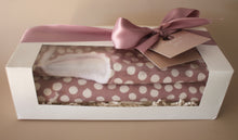 Load image into Gallery viewer, Dusty Pink Splot Bib &amp; Burp Cloth Gift Box