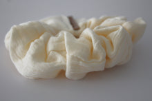 Load image into Gallery viewer, Medium Cream Double Cloth Scrunchie