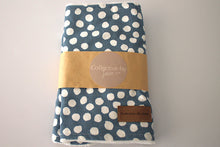 Load image into Gallery viewer, Dusty Blue Splot Burp Cloth