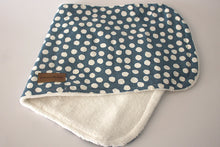Load image into Gallery viewer, Dusty Blue Splot Burp Cloth