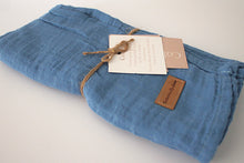 Load image into Gallery viewer, Beau Blue Cotton Swaddle