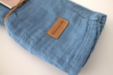 Load image into Gallery viewer, Beau Blue Cotton Swaddle