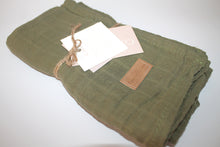 Load image into Gallery viewer, Otis Olive Cotton Swaddle
