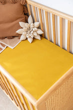 Load image into Gallery viewer, Kiin Mustard Fitted Cot Sheet