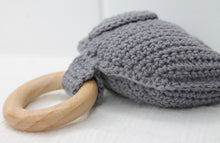 Load image into Gallery viewer, Charcoal Crochet Elephant Toy