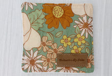 Load image into Gallery viewer, Green Vintage Floral Square Wipe