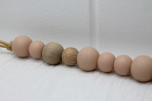 Load image into Gallery viewer, Nude Pink Silicone &amp; Beechwood Dummy Clip