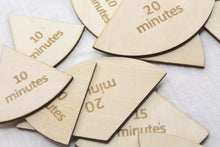 Load image into Gallery viewer, Wooden Time Fraction Clock