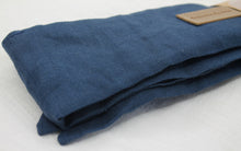 Load image into Gallery viewer, Wire Twist Headband - Navy Blue Linen
