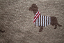 Load image into Gallery viewer, Knitted Cotton Dachshund Blanket