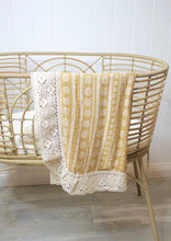 Load image into Gallery viewer, Imogen Bamboo &amp; Cotton Vintage Lace Blanket