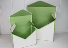 Load image into Gallery viewer, Envelope Box White &amp; Sage Green