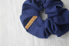 Load image into Gallery viewer, Small Navy Scrunchie