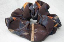 Load image into Gallery viewer, Medium Floral Crepe Scrunchie