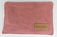 Load image into Gallery viewer, Raspberry Embroidered Rectangle Wipe