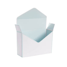 Load image into Gallery viewer, Envelope Box White &amp; Baby Blue