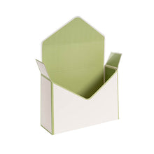 Load image into Gallery viewer, Envelope Box White &amp; Sage Green
