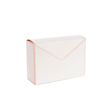 Load image into Gallery viewer, Envelope Box White &amp; Pink