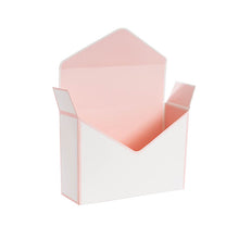 Load image into Gallery viewer, Envelope Box White &amp; Pink
